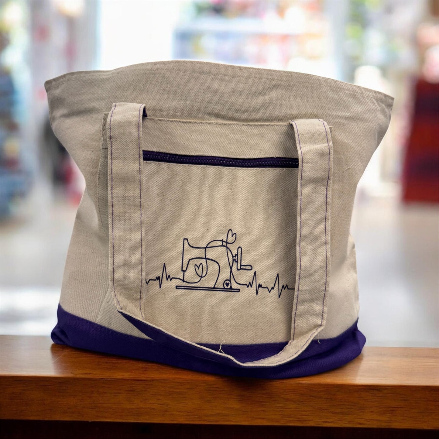 T2Q Canvas Zip Tote