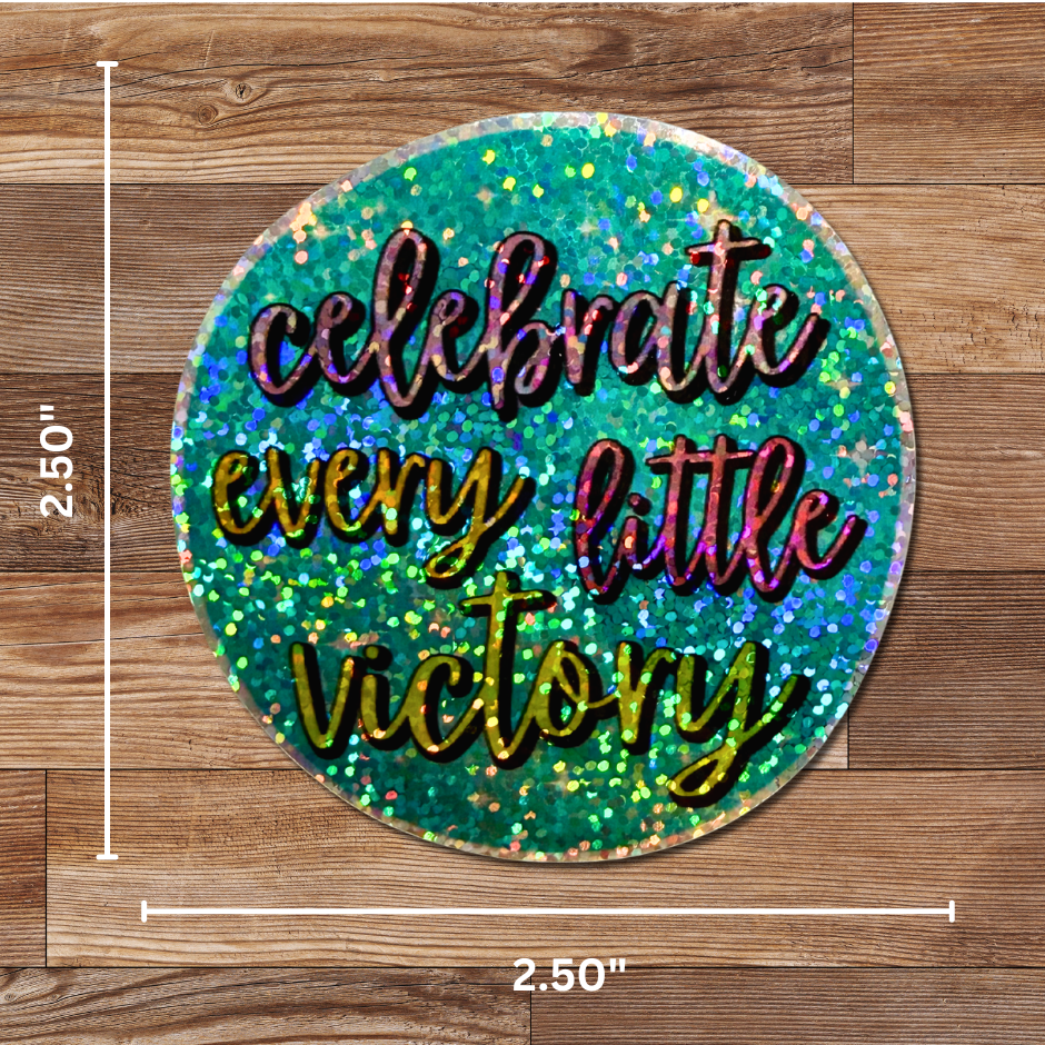 Celebrate Every Little Victory Sticker - 4 Pack