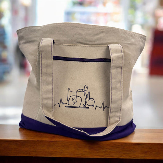 T2Q Canvas Zip Tote