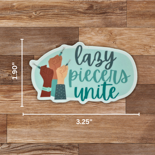 Lazy Piecers Unite Sticker - 4 Pack