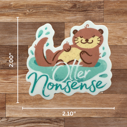 Otter Nonsense Sticker - 4 Pack