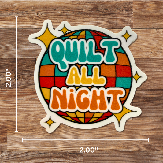 Quilt All Night Sticker - 4 Pack