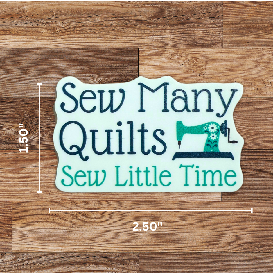 Sew Many Quilts Sticker - 4 Pack