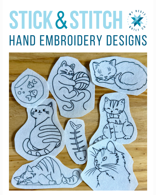 Feline Fine - Hand Embroidery Designs - Coming Soon