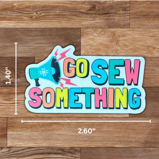Go Sew Something Sticker - 4 Pack