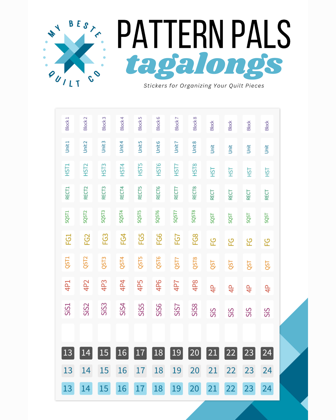 Patterns Pals Tagalongs