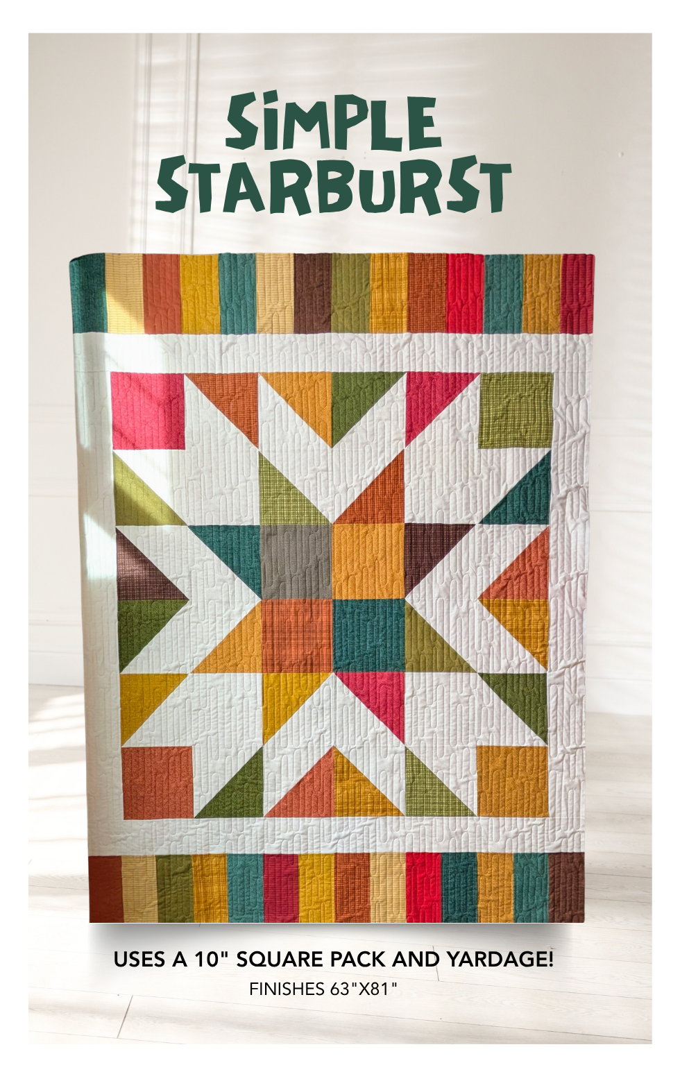 Simple Starburst Quilt Pattern