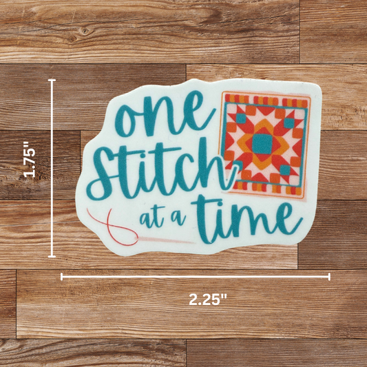 One Stitch at a Time Sticker - 4 Pack