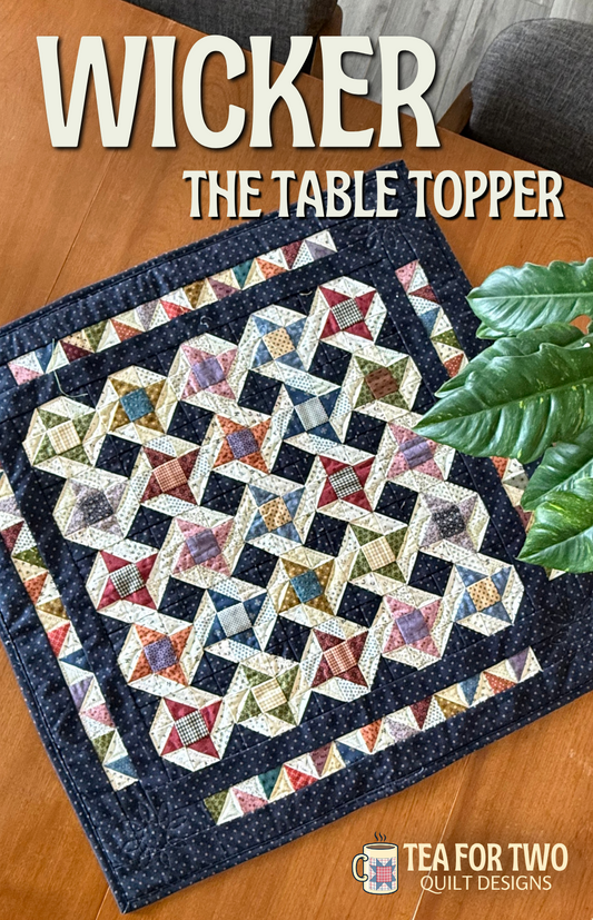 Wicker Table Topper Pattern by Tea for Two Designs