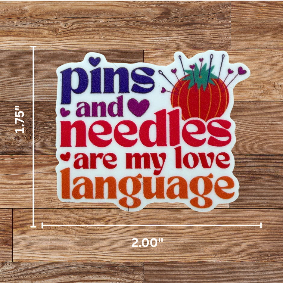 Pins and Needles Sticker - 4 Pack
