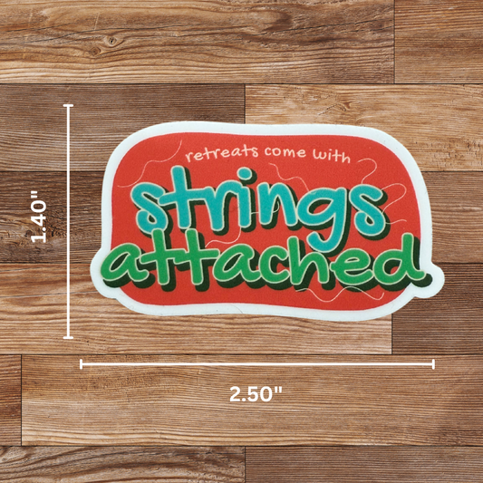Strings Attached Sticker - 4 Pack
